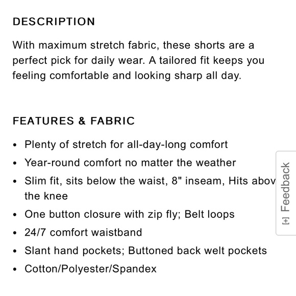 NWT Men’s Express Chino Hyper Stretch Shorts - Picture 5 of 11